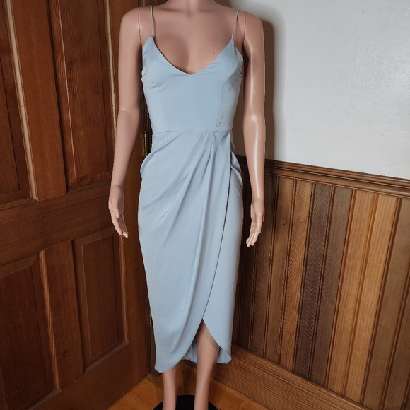 Shona Joy Dresses & Skirts - Shona Joy Core Cocktail Tulip Hem Wrap Dress 2